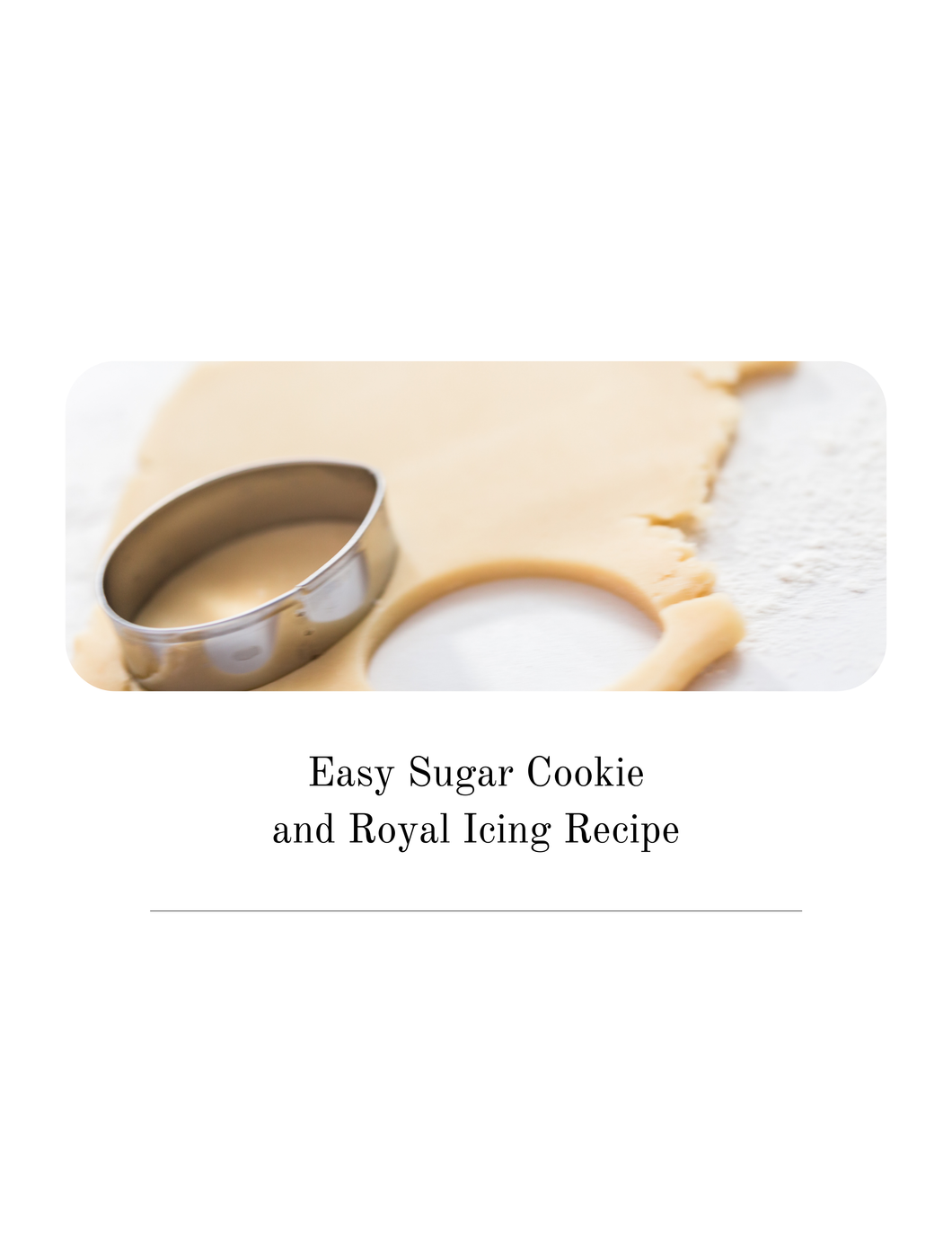 SWEET BUNDLE: Easy Sugar Cookie & Royal Icing Recipe Bundle (with my secret ingredient)