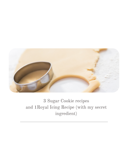 SWEETEST BUNDLE: 3 Sugar Cookie recipes & 1 Royal Icing recipe